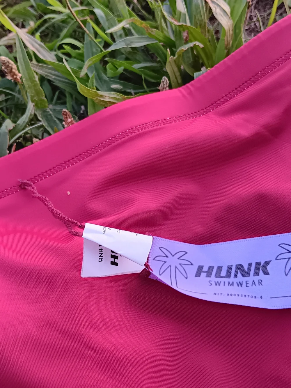 HUNK Luxury Reversible Swim Brief Pink Burgundy M NWT